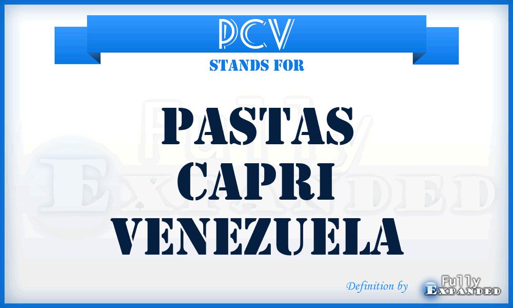 PCV - Pastas Capri Venezuela