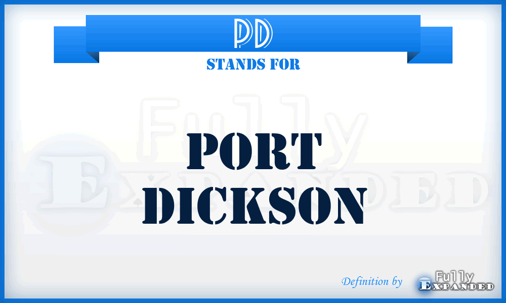 PD - Port Dickson