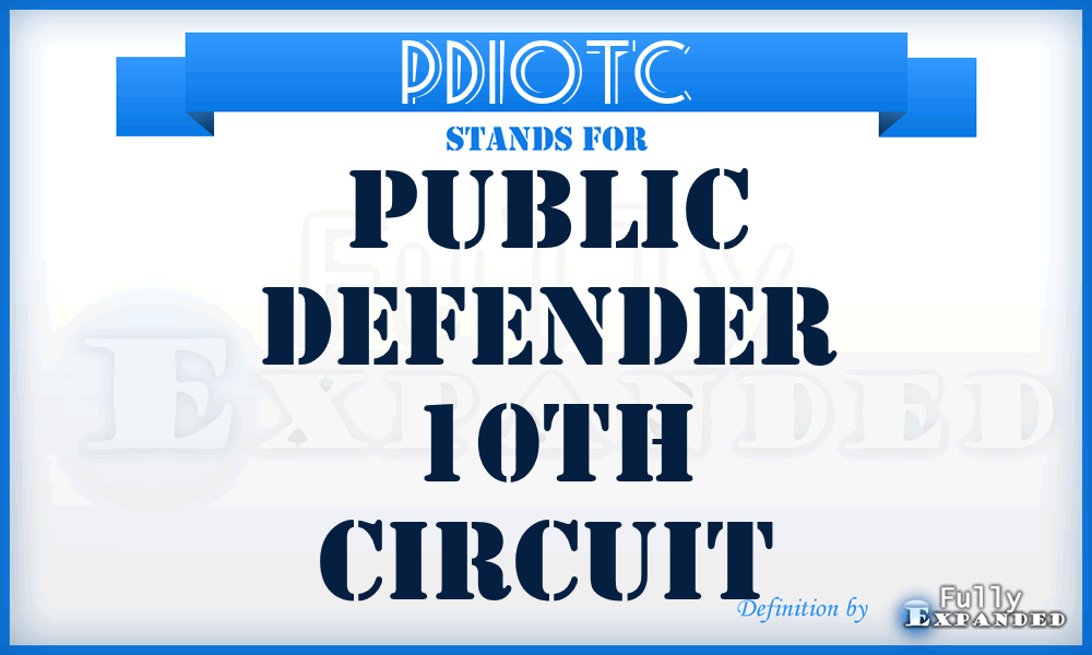 PD10TC - Public Defender 10Th Circuit