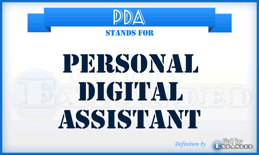 PDA - Personal Digital Assistant