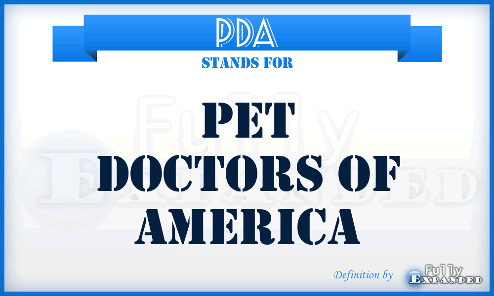 PDA - Pet Doctors of America