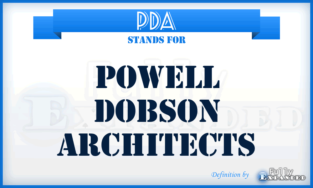 PDA - Powell Dobson Architects