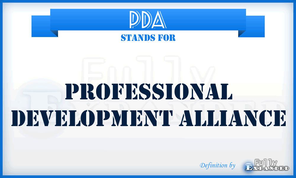 PDA - Professional Development Alliance