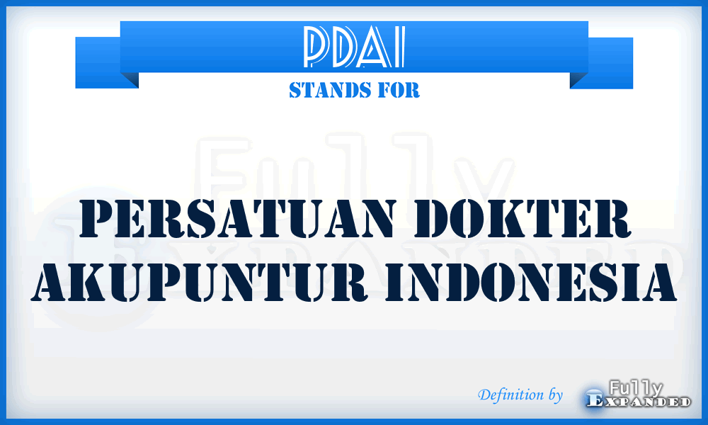 PDAI - Persatuan Dokter Akupuntur Indonesia