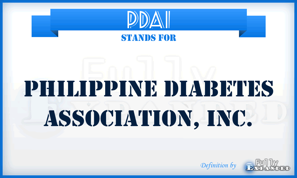 PDAI - Philippine Diabetes Association, Inc.