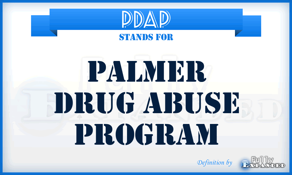 PDAP - Palmer Drug Abuse Program