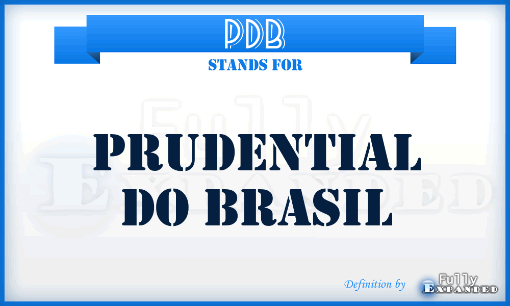 PDB - Prudential Do Brasil