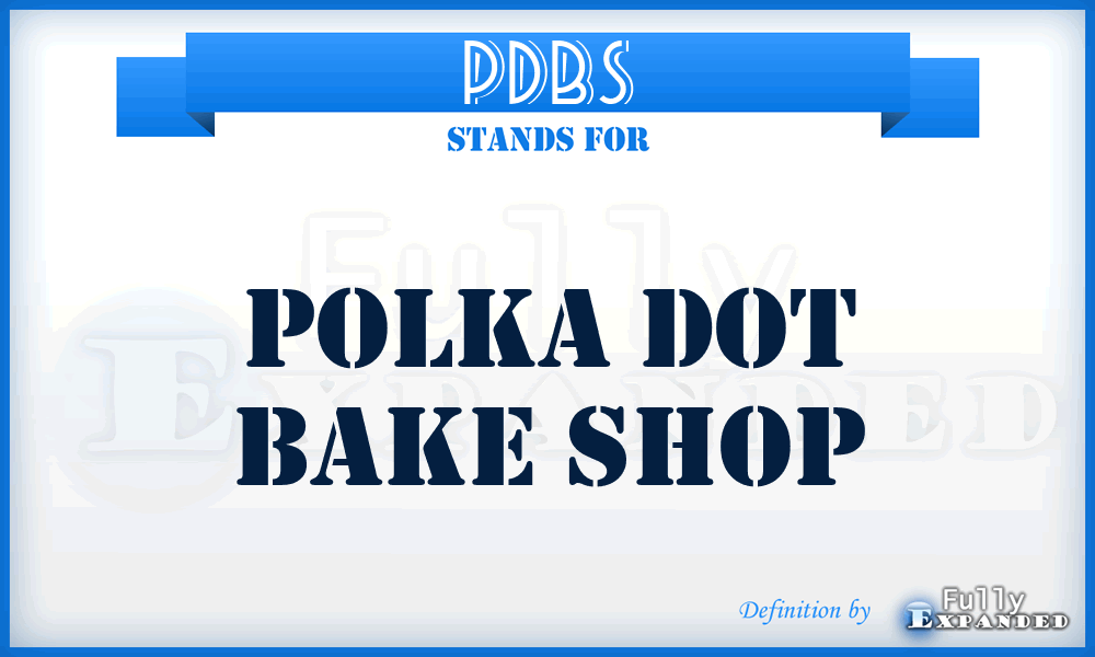 PDBS - Polka Dot Bake Shop