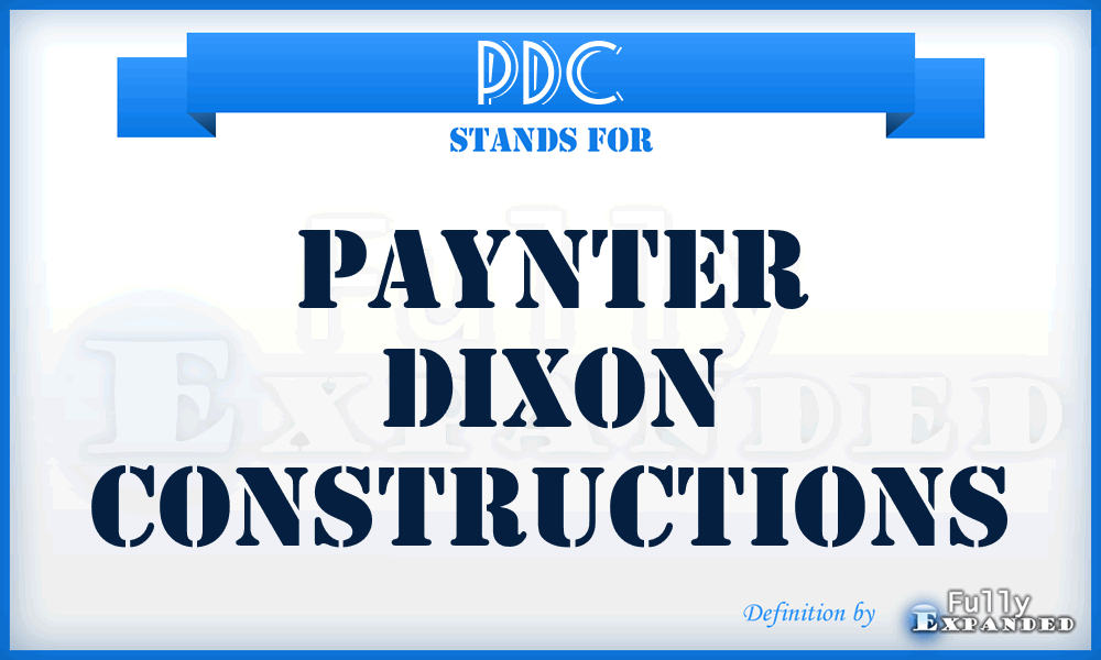 PDC - Paynter Dixon Constructions