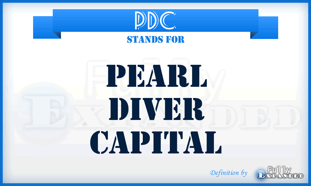 PDC - Pearl Diver Capital