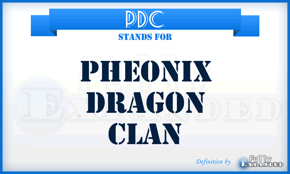 PDC - Pheonix Dragon Clan