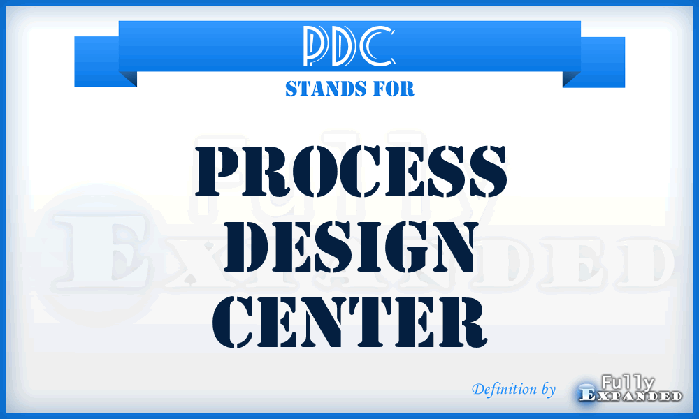 PDC - Process Design Center