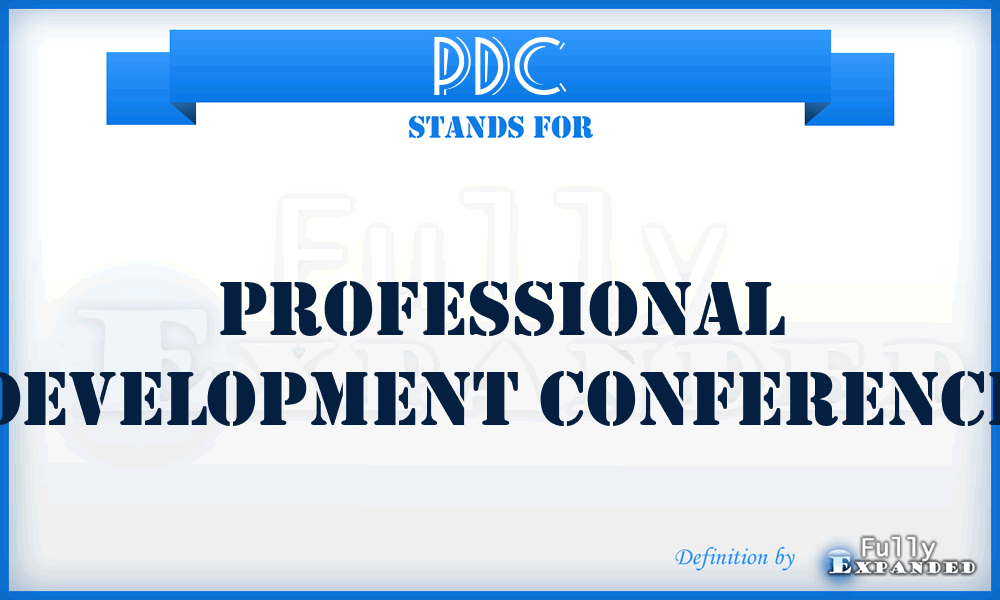 PDC - Professional Development Conference
