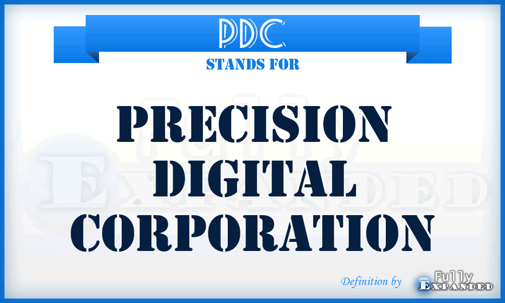 PDC - Precision Digital Corporation