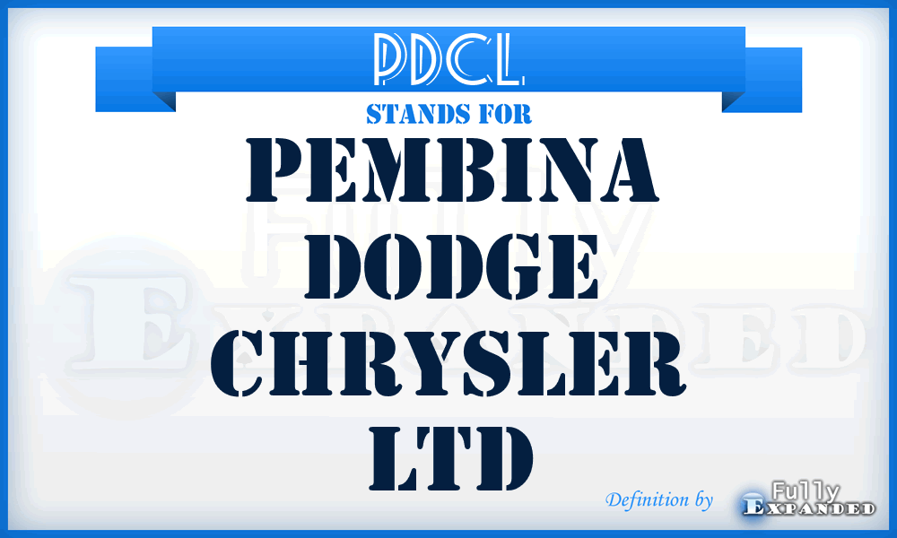 PDCL - Pembina Dodge Chrysler Ltd