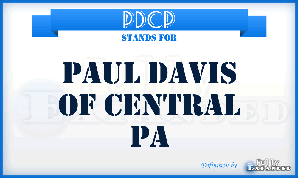 PDCP - Paul Davis of Central Pa