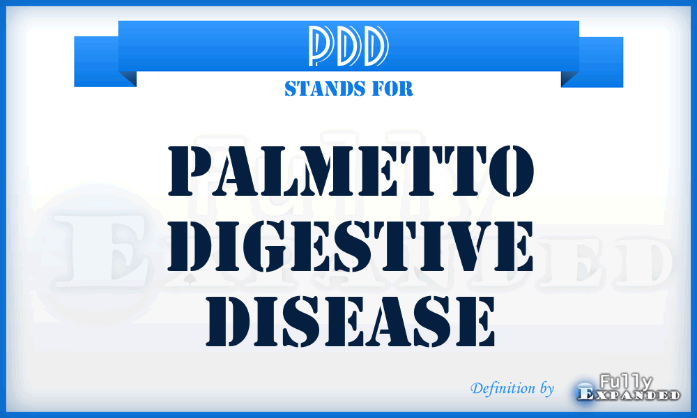 PDD - Palmetto Digestive Disease
