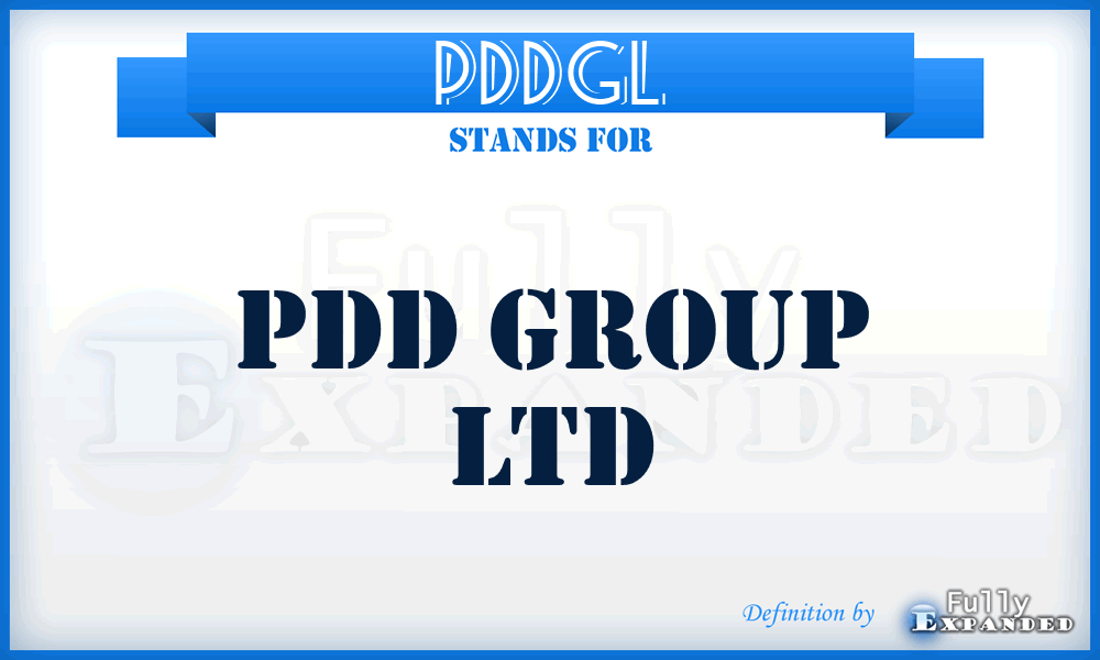PDDGL - PDD Group Ltd