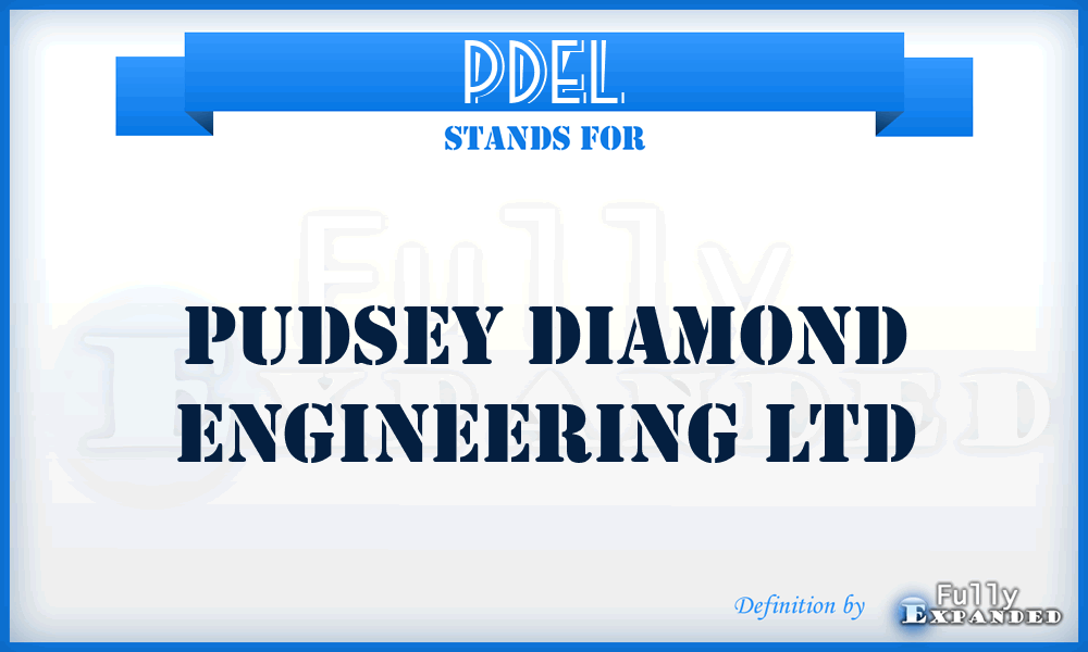 PDEL - Pudsey Diamond Engineering Ltd