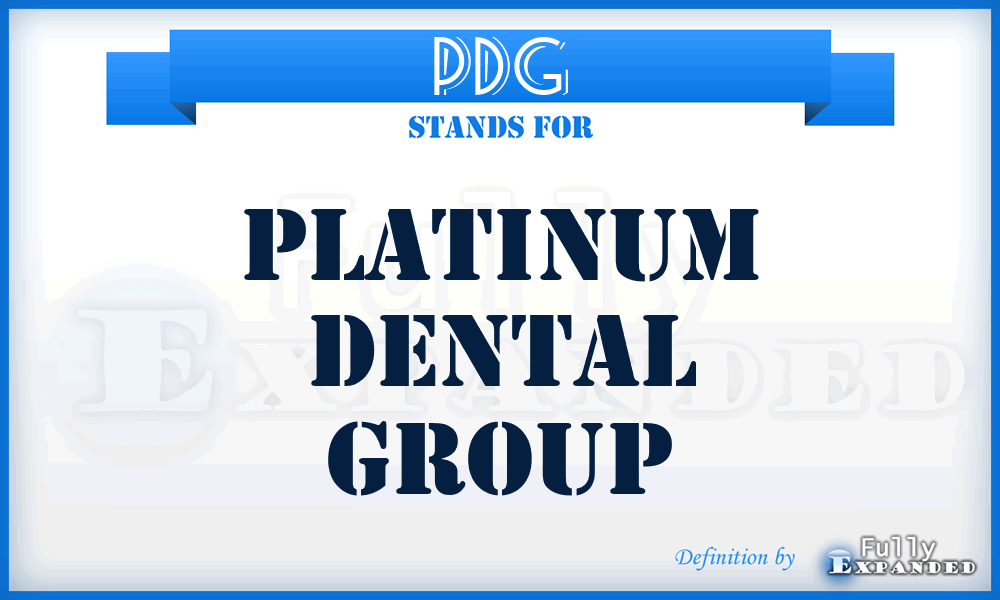 PDG - Platinum Dental Group