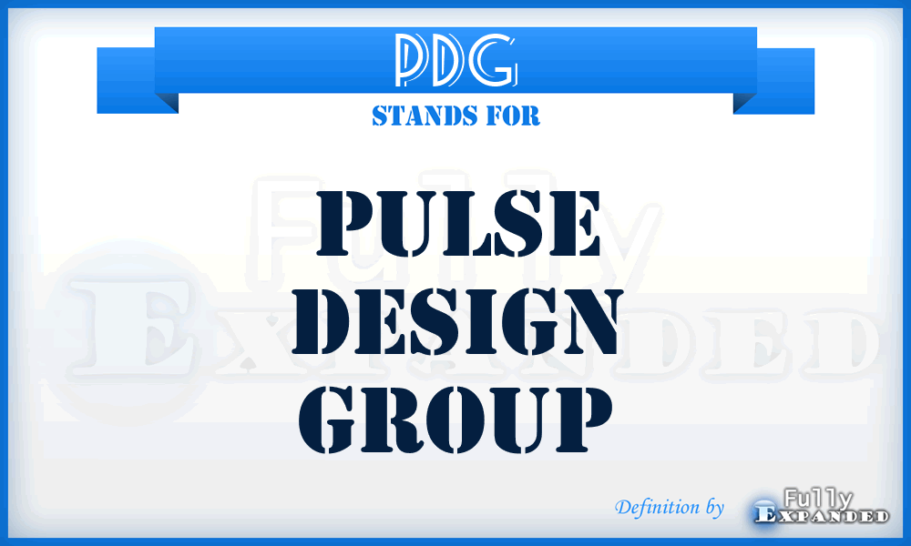 PDG - Pulse Design Group