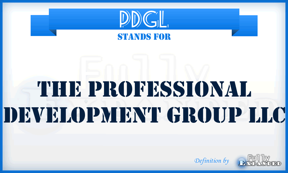 PDGL - The Professional Development Group LLC