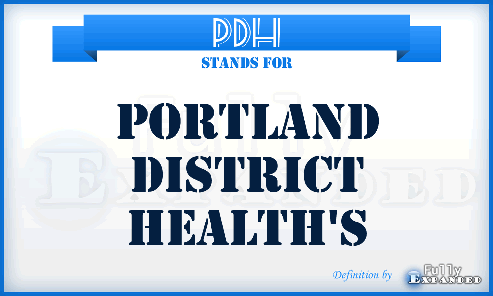 PDH - Portland District Health's