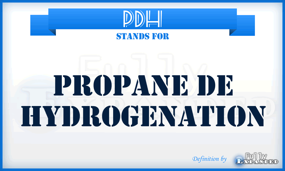 PDH - Propane De Hydrogenation