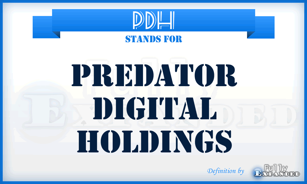 PDH - Predator Digital Holdings
