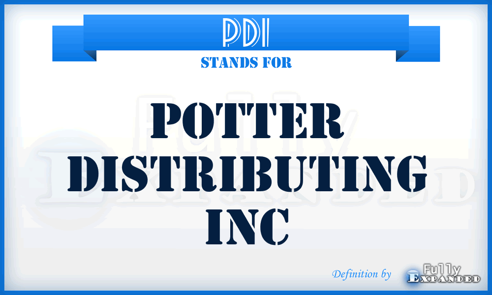 PDI - Potter Distributing Inc