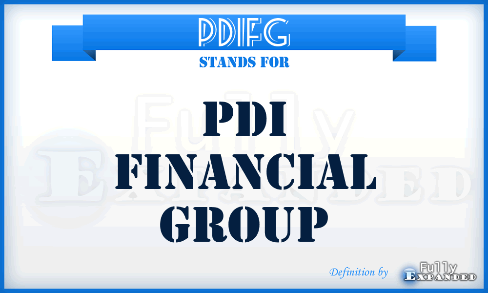 PDIFG - PDI Financial Group