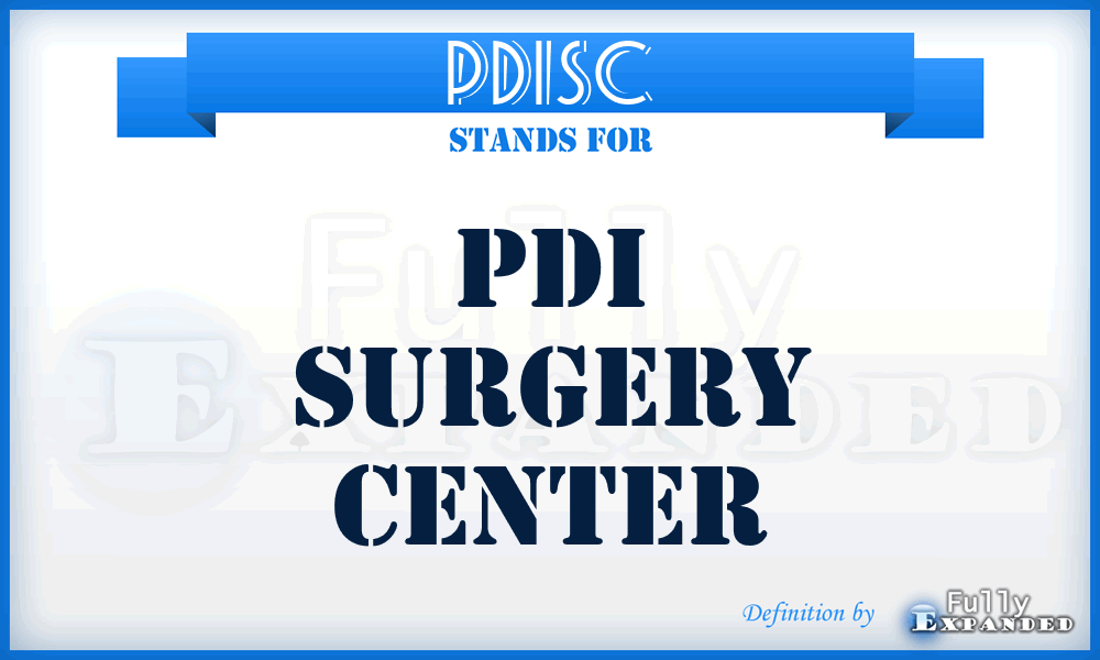 PDISC - PDI Surgery Center