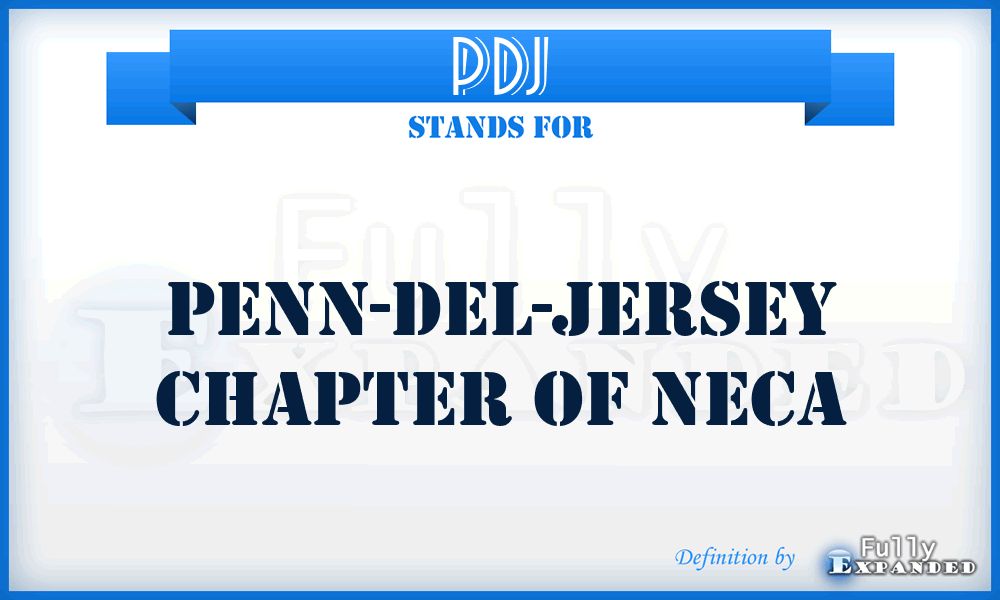 PDJ - Penn-Del-Jersey Chapter of NECA