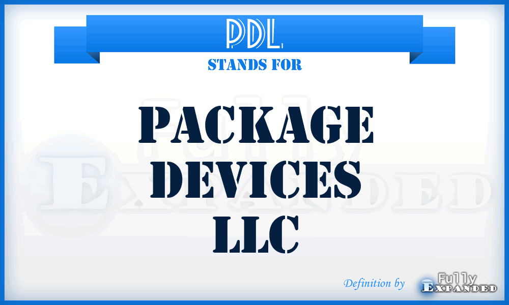 PDL - Package Devices LLC