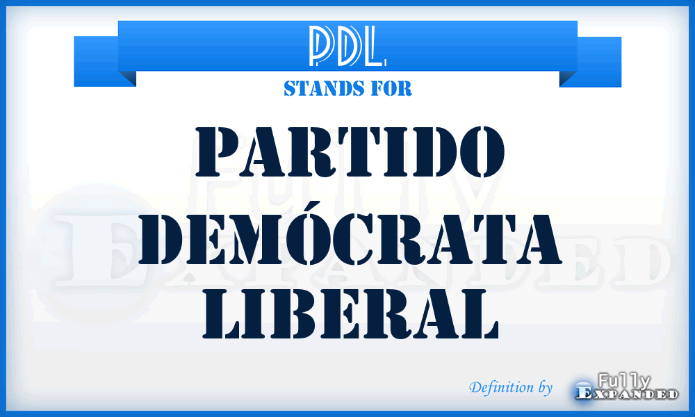 PDL - Partido Demócrata Liberal
