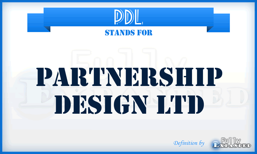 PDL - Partnership Design Ltd