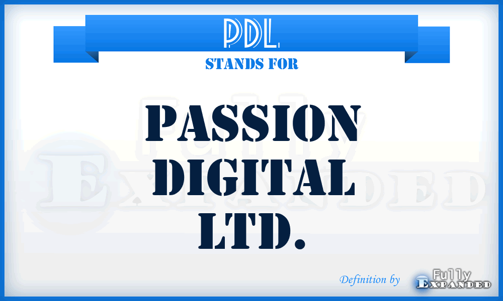 PDL - Passion Digital Ltd.