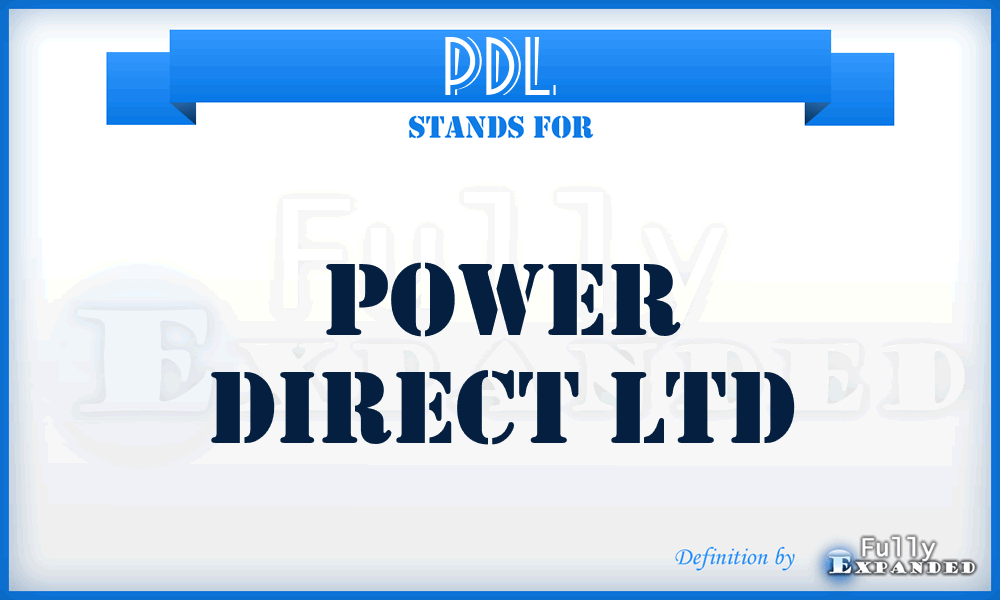 PDL - Power Direct Ltd