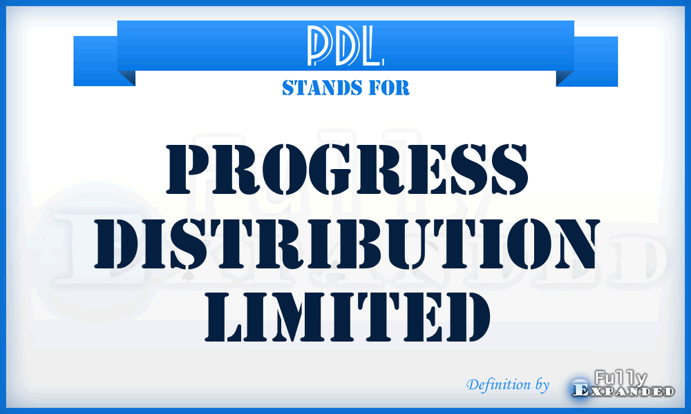 PDL - Progress Distribution Limited