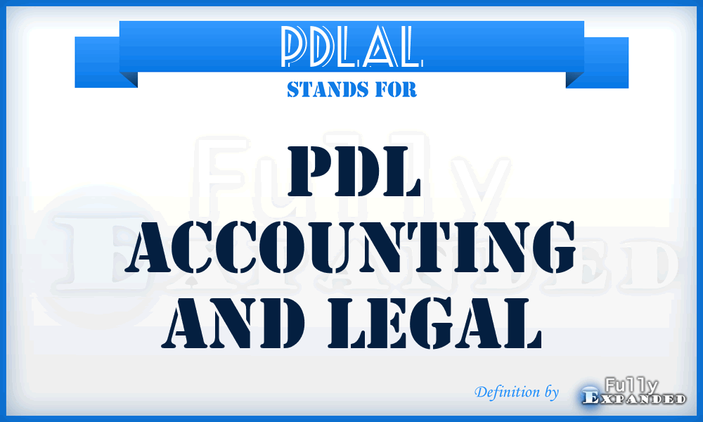 PDLAL - PDL Accounting and Legal