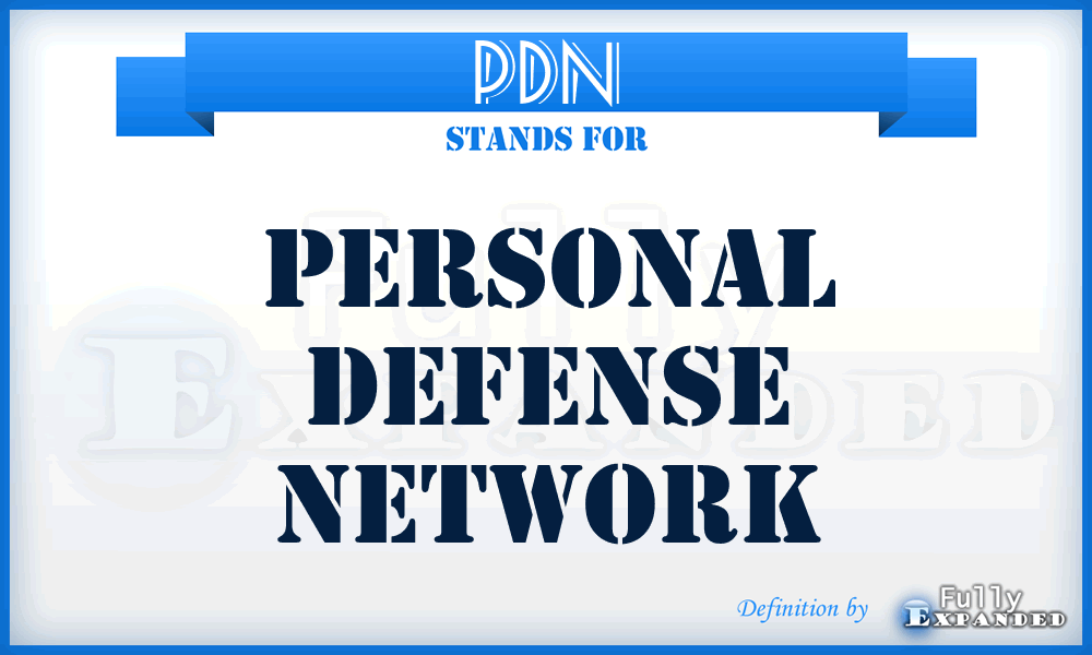 PDN - Personal Defense Network