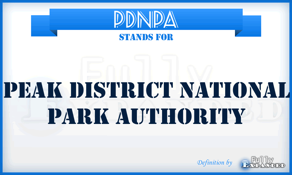 PDNPA - Peak District National Park Authority