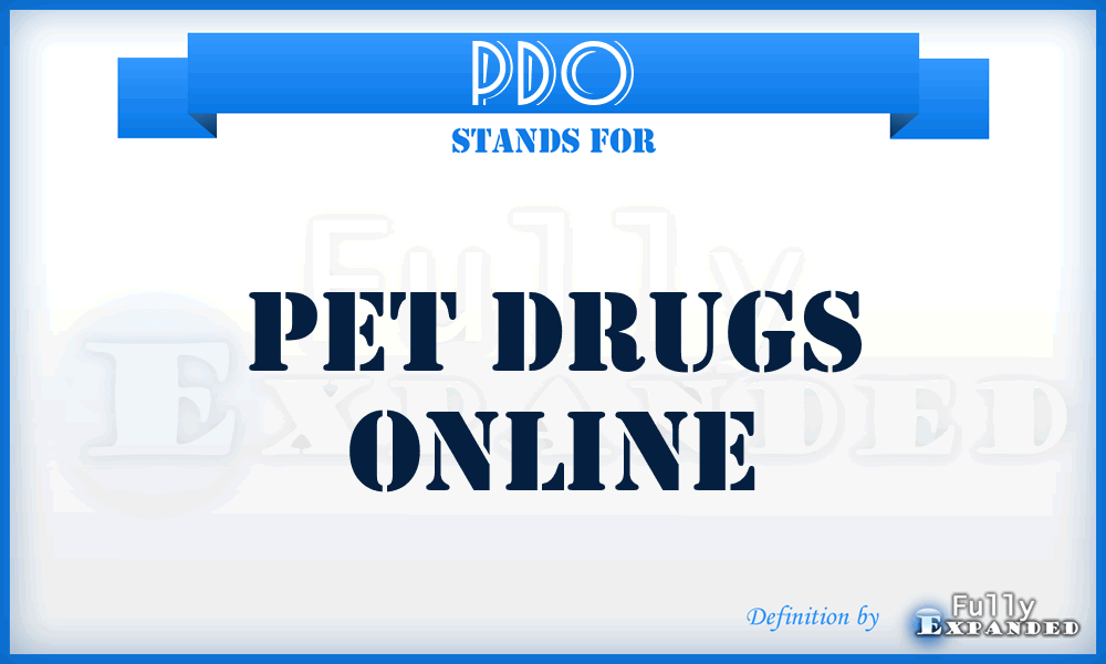 PDO - Pet Drugs Online