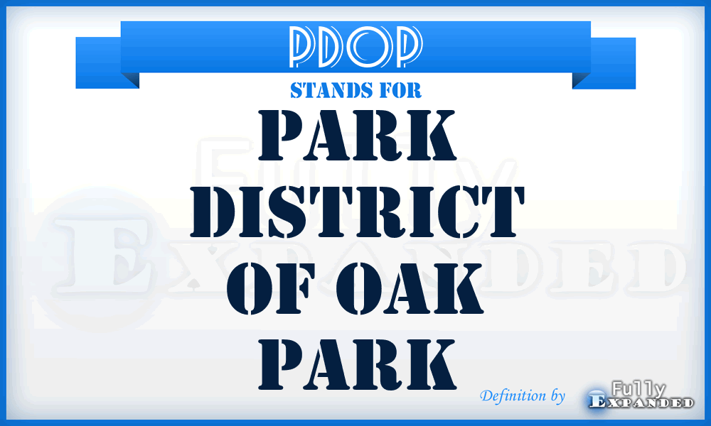 PDOP - Park District of Oak Park