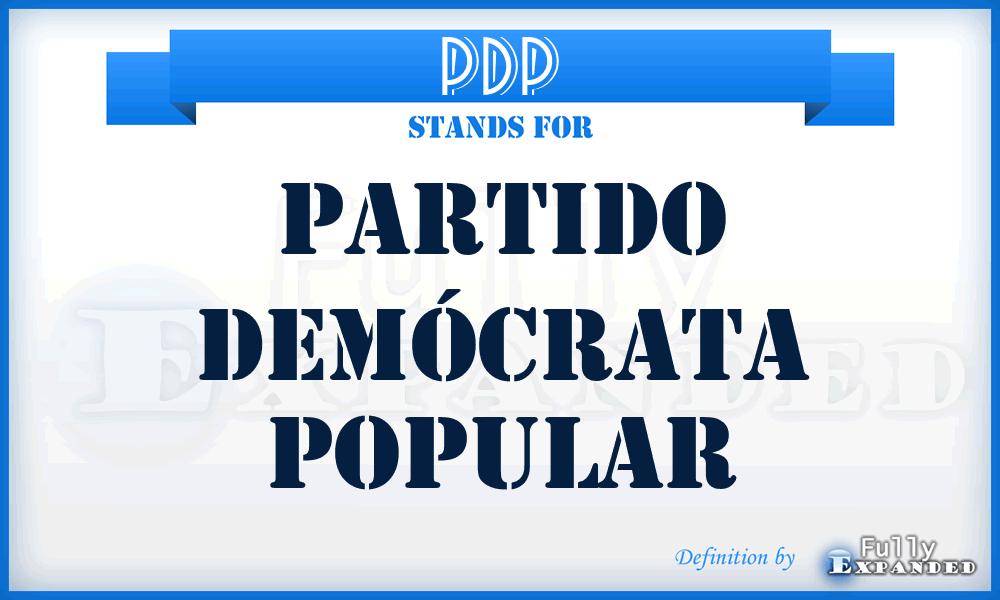PDP - Partido Demócrata Popular