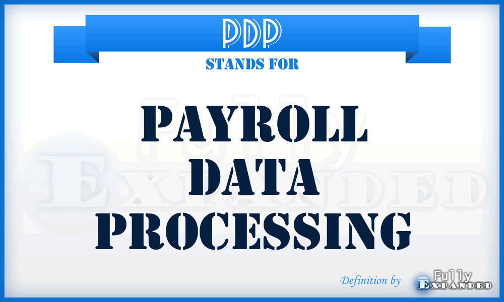 PDP - Payroll Data Processing