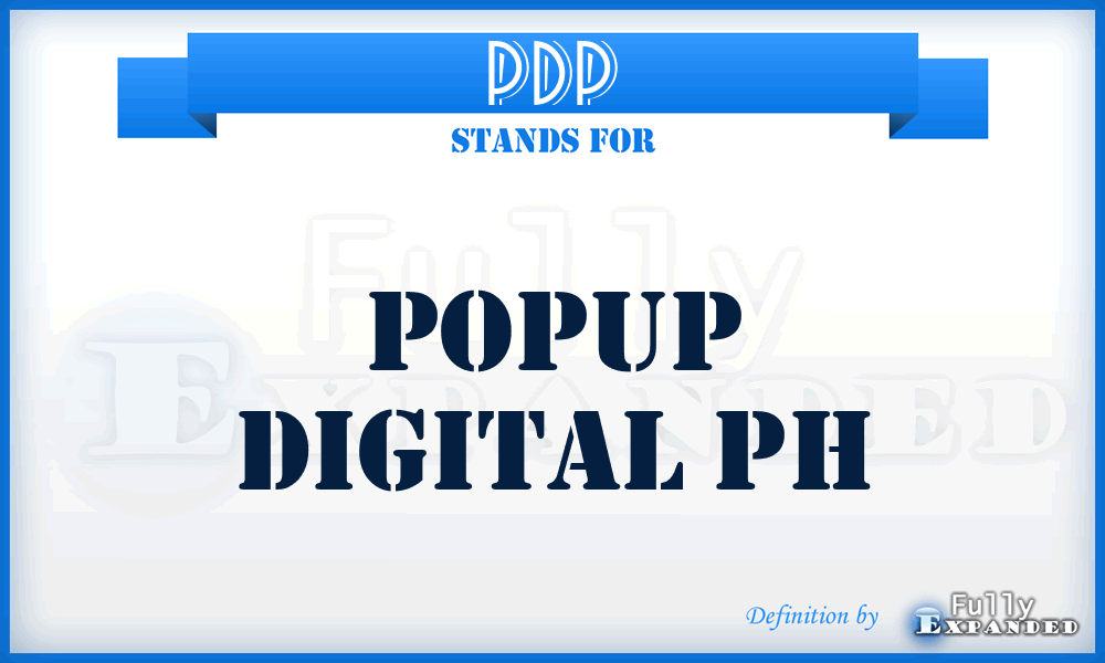 PDP - Popup Digital Ph