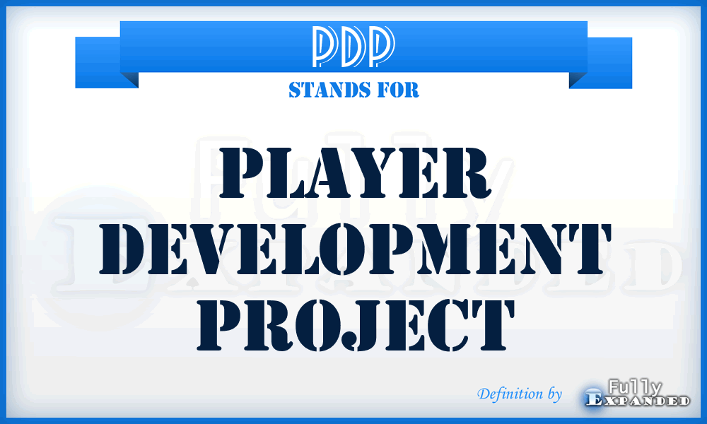 PDP - Player Development Project