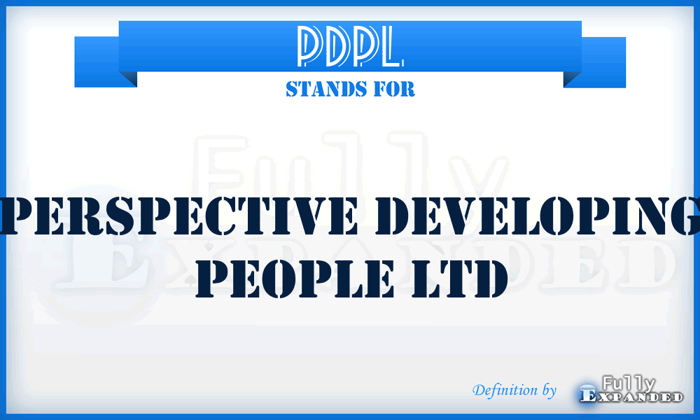 PDPL - Perspective Developing People Ltd