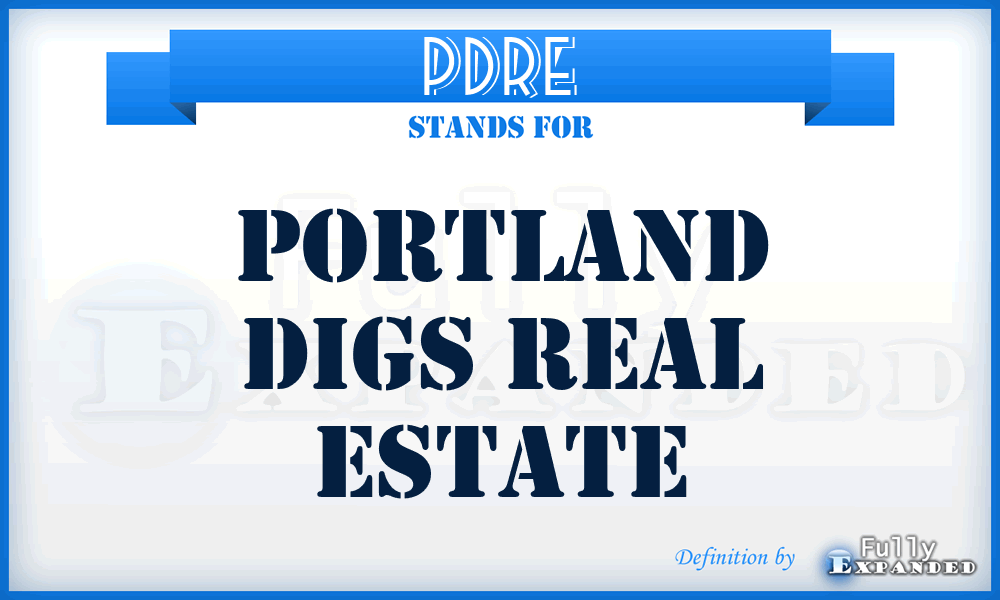 PDRE - Portland Digs Real Estate